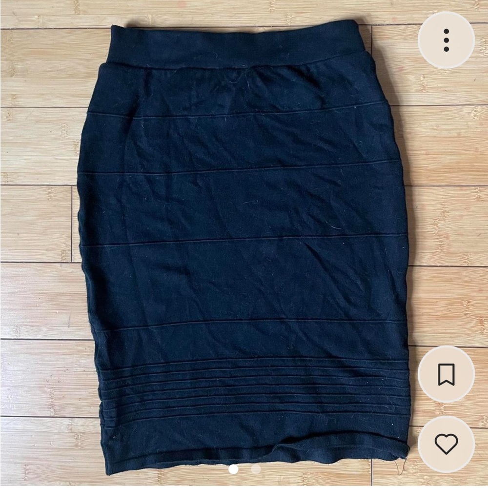 ModCloth black stretchy bodycon pencil skirt